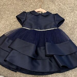 Elegant Navy Blue Kids Dress